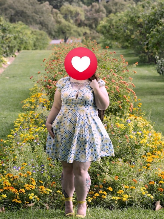 Hell Bunny Dresses & Skirts - HELL BUNNY DAISY FLORAL GINGHAM DRESS